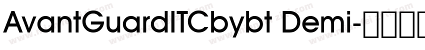 AvantGuardITCbybt Demi字体转换